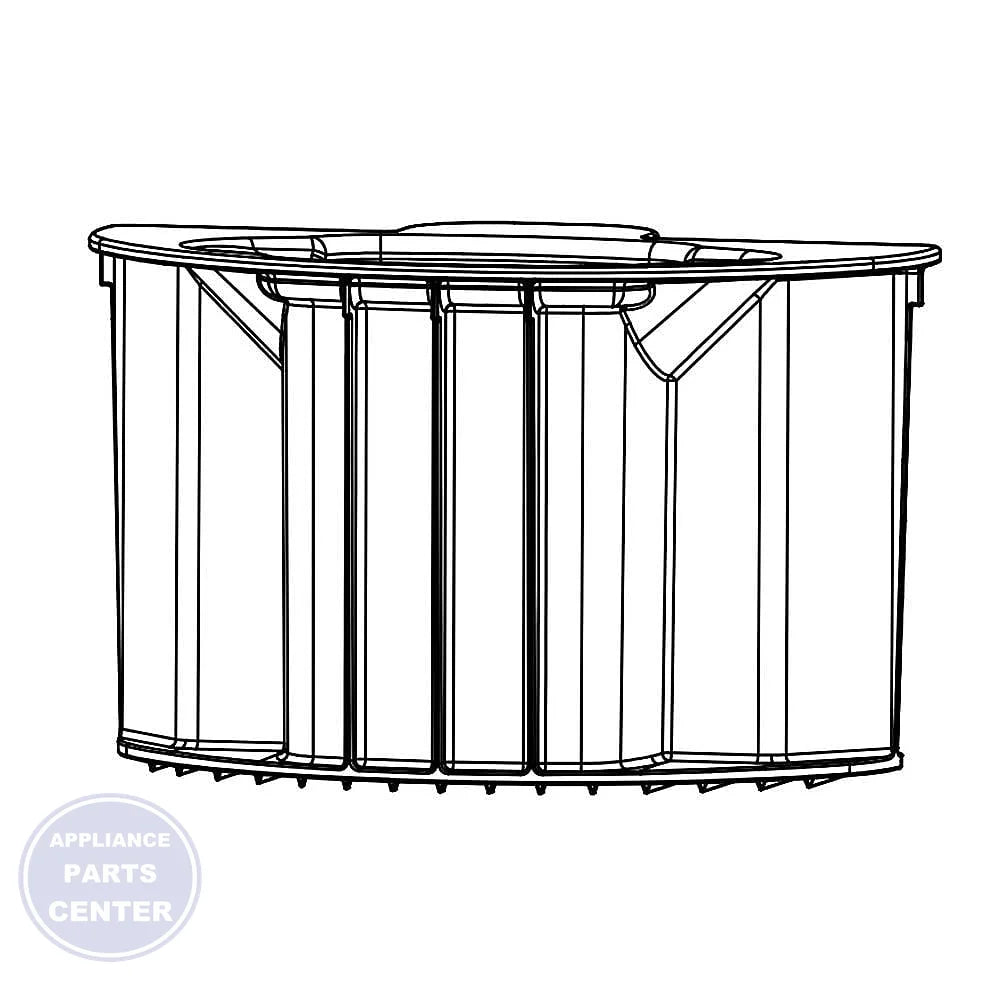 WHIRLPOOL PUSHER ASSEMBLY W11027645 - Main view showing heavy-duty construction for various WHIRLPOOL models