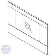 WHIRLPOOL RANGE DOOR GLASS W11625039 - Main view showing crystal-clear visibility for Whirlpool Range/Stove/Oven models