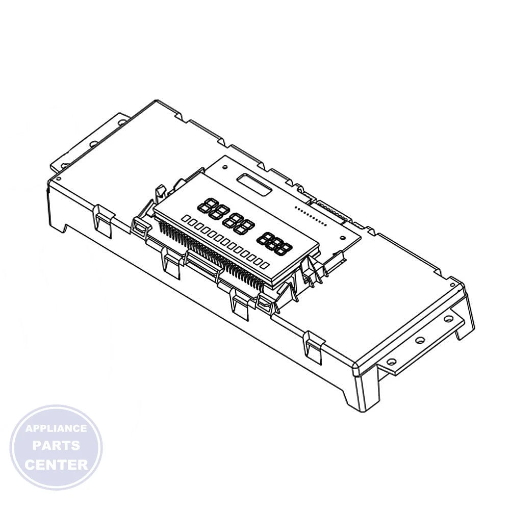 WHIRLPOOL RANGE ELECTRONIC CONTROL BOARD W11099664 - Main view showing electronic features for WHIRLPOOL WPL models