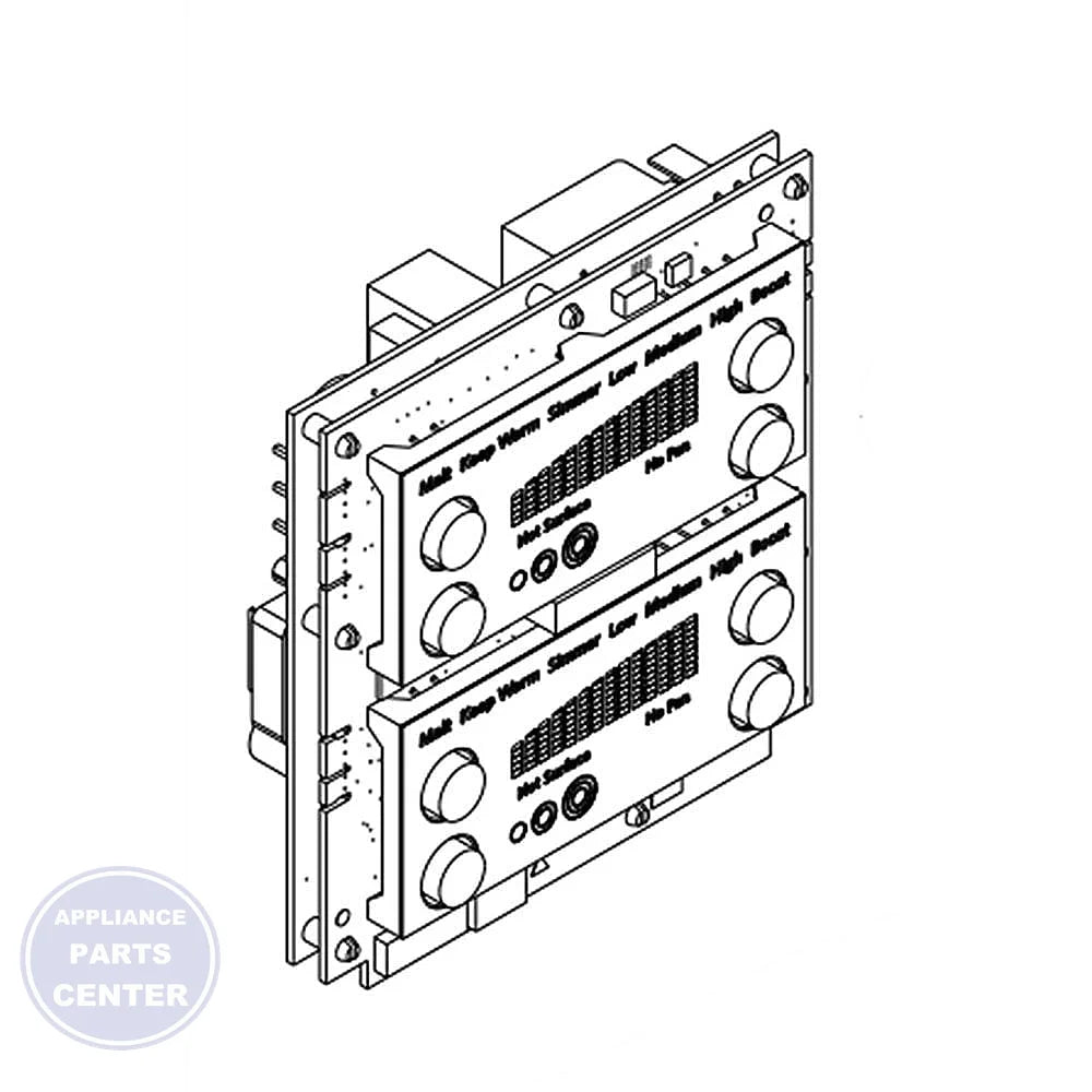 Whirlpool WHIRLPOOL RANGE ELECTRONIC CONTROL BOARD WPW10553763 - Main view showing digital display for Whirlpool models