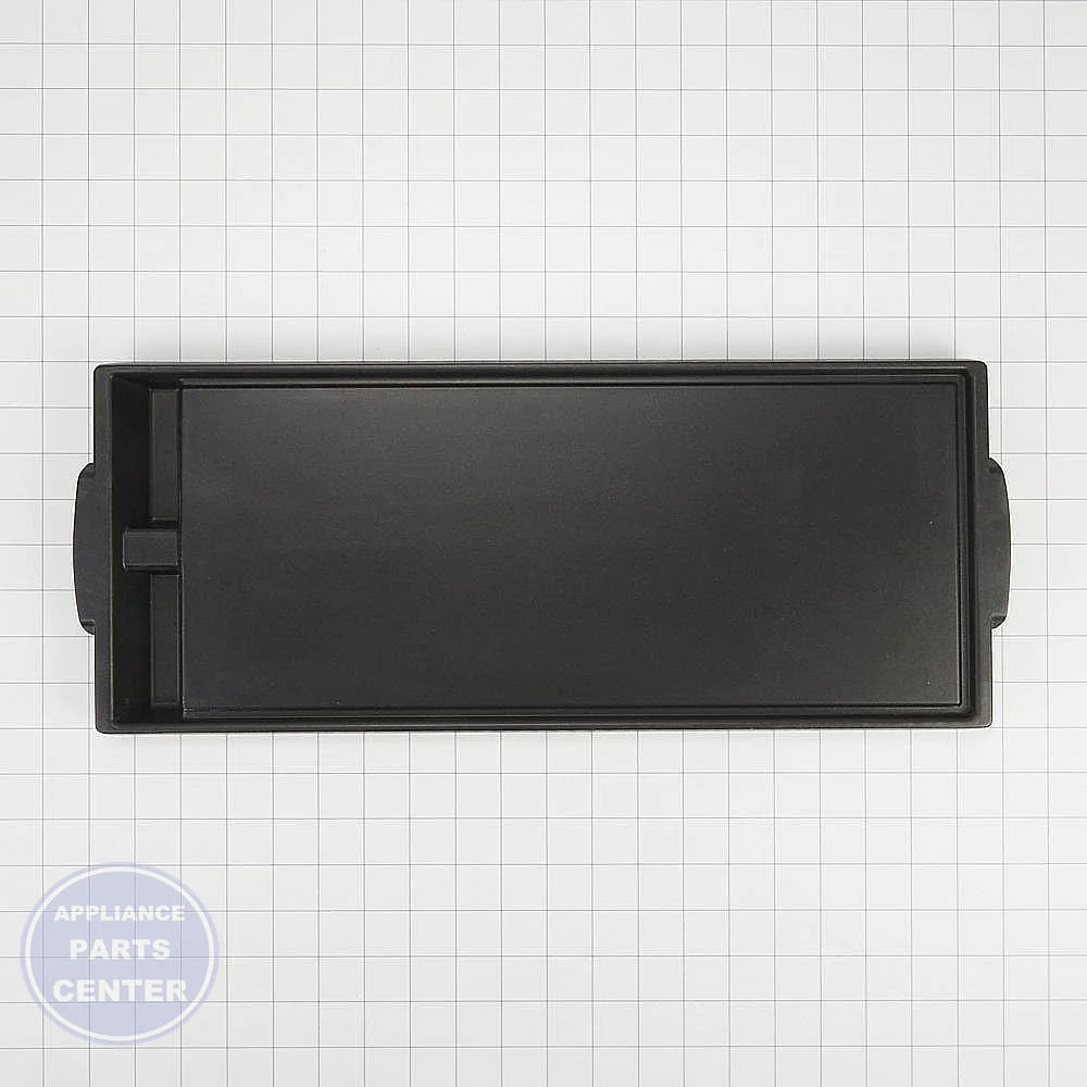 WHIRLPOOL RANGE GRIDDLE W10432544 - Side view with even heat distribution specs