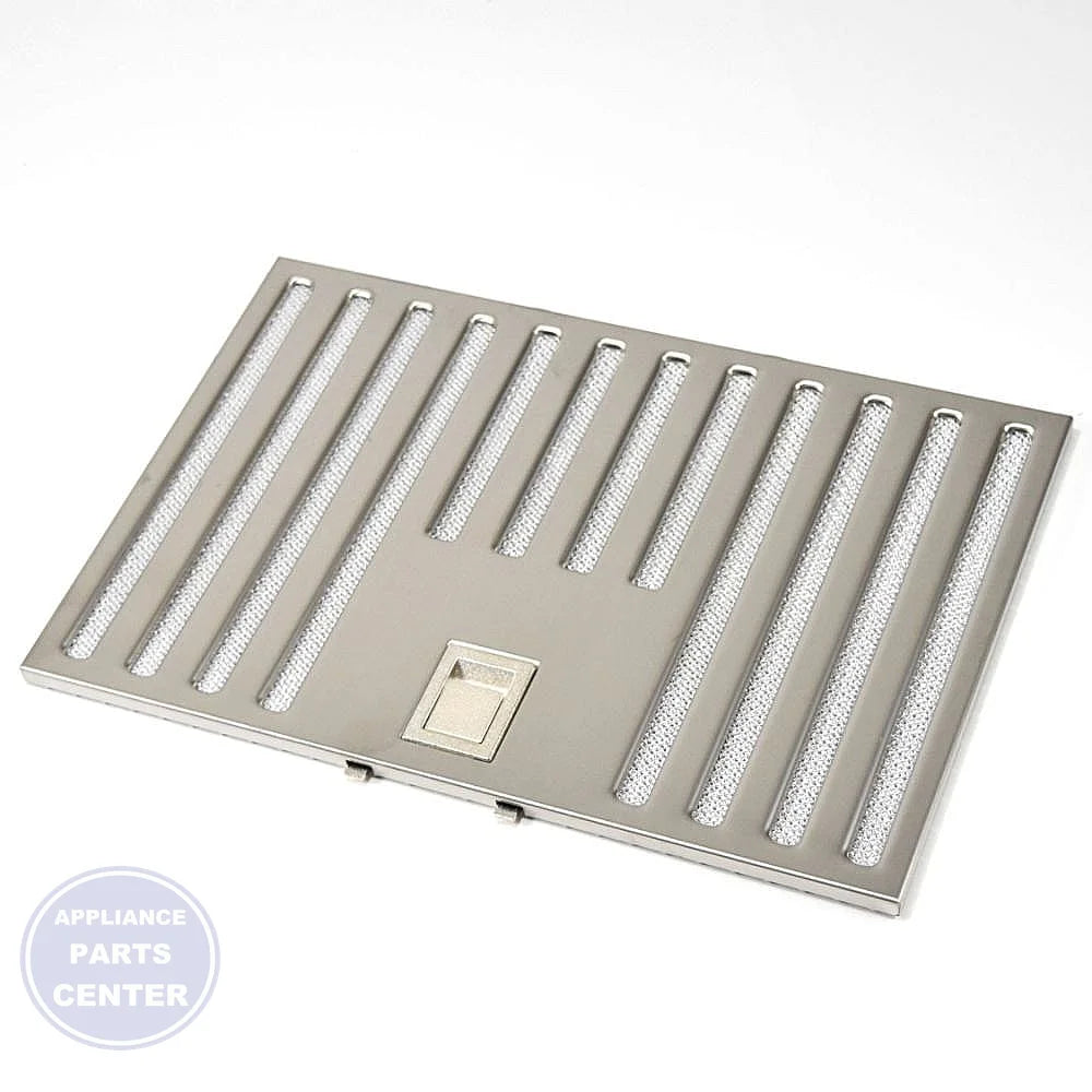 WHIRLPOOL RANGE HOOD GREASE FILTER W10422877 - Main view showing efficient grease trapping for various WHIRLPOOL models