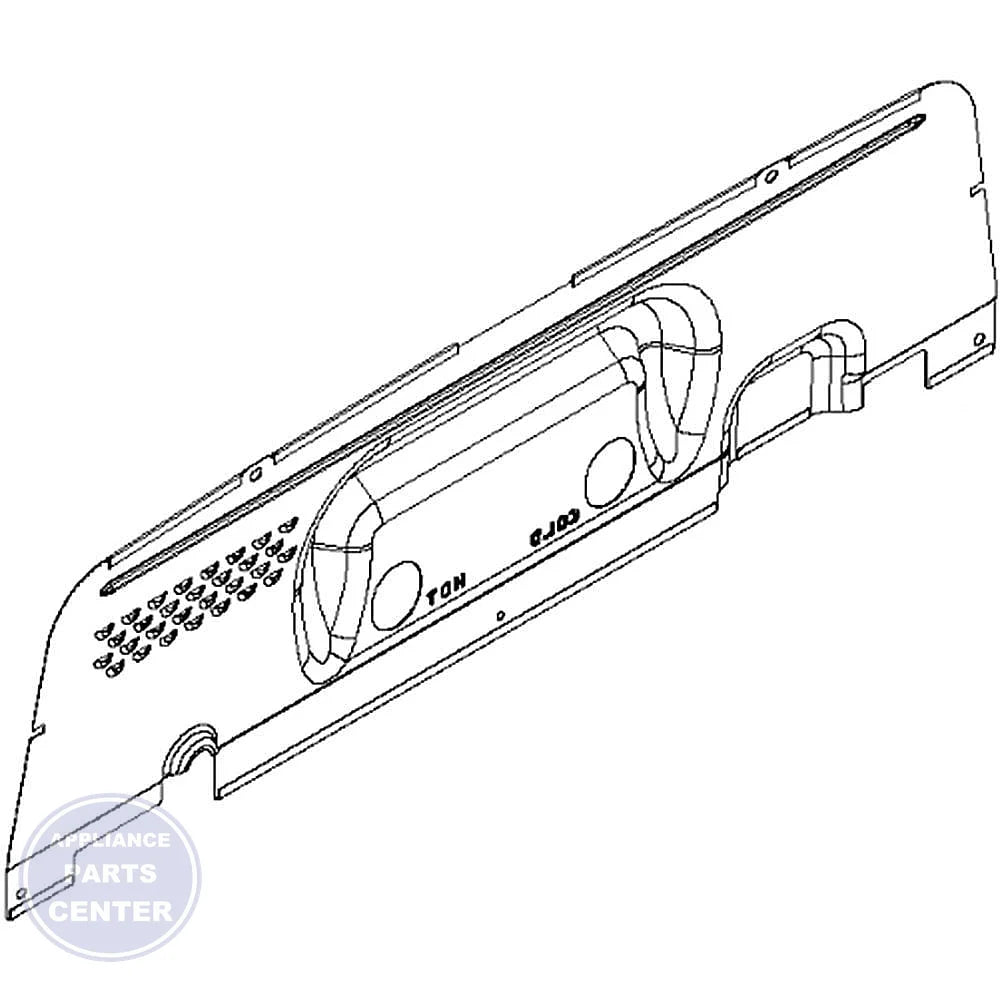 Whirlpool WHIRLPOOL REAR PANEL W10409320 - Main view showing sturdy design for specific models