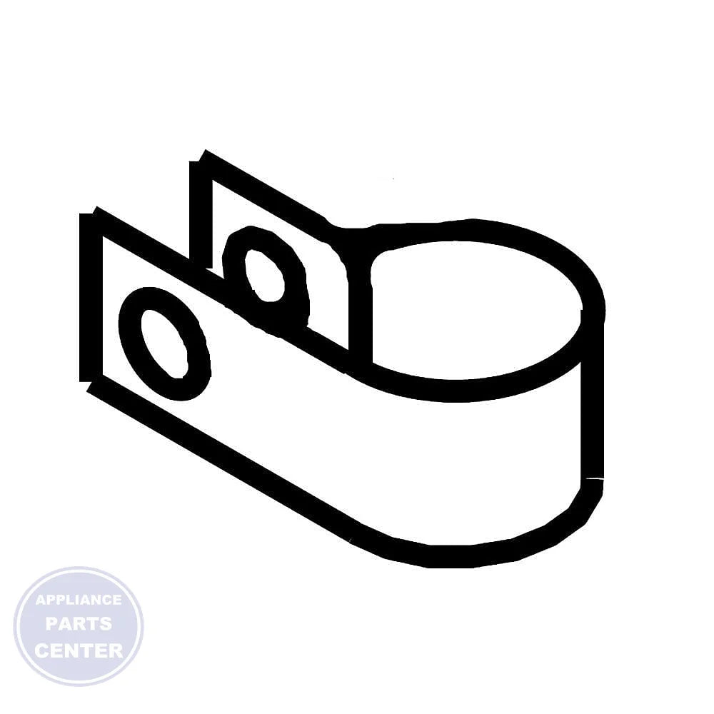 WHIRLPOOL REFRIGERATOR CLAMP W11456069 - Main view showing secure hold for Whirlpool WPL series