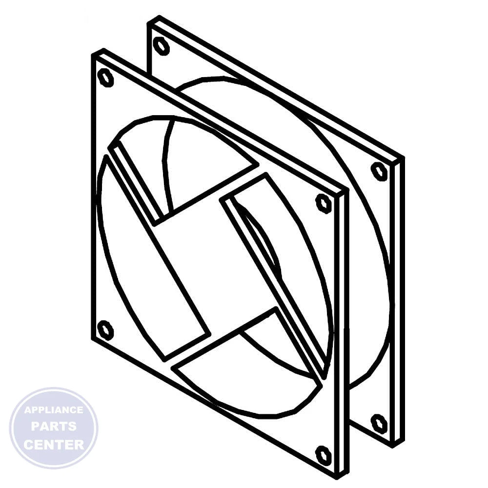Whirlpool Refrigerator Condenser Motor W10772882 - Main view showing efficient cooling for specific models