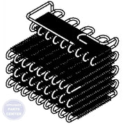 WHIRLPOOL REFRIGERATOR CONDENSER W10591457 - Main view showing high pressure support for various models