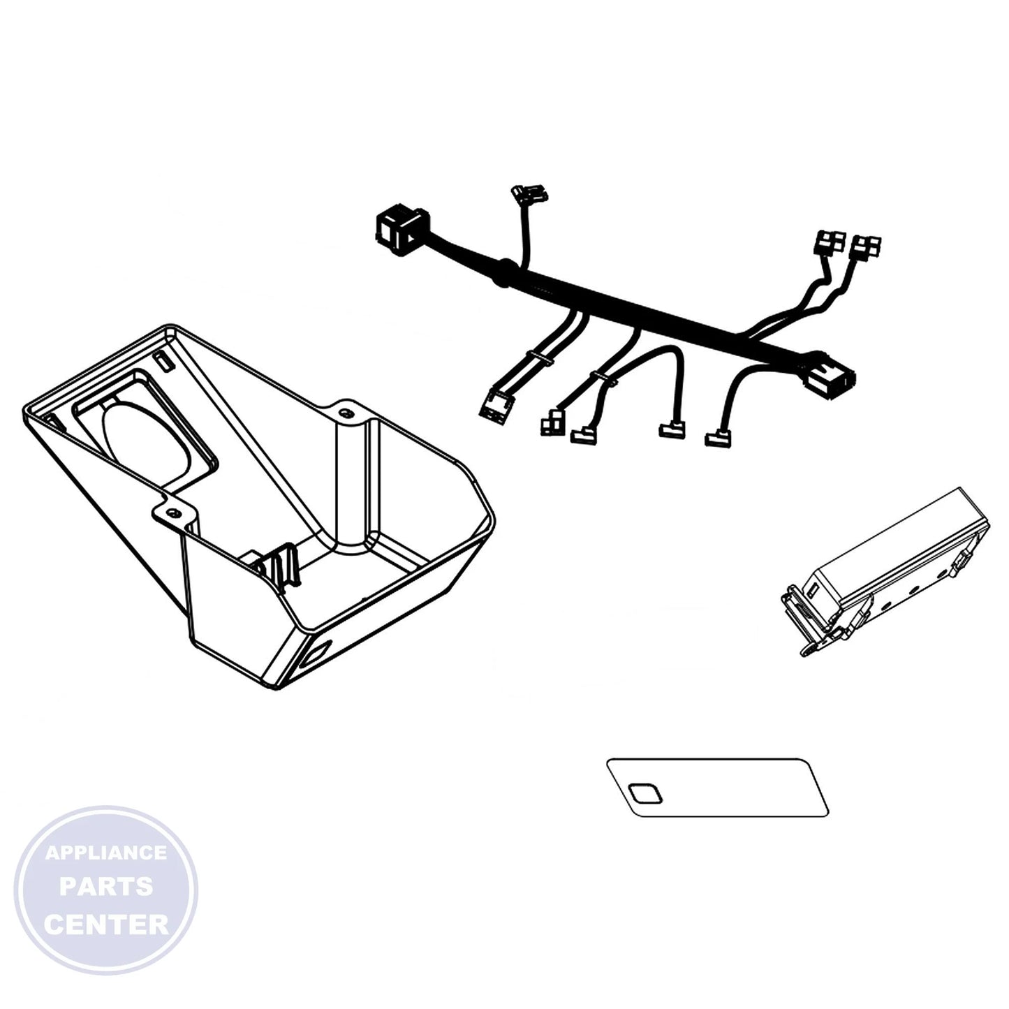 WHIRLPOOL REFRIGERATOR CONTROL BOX W11595220 - Main view showing energy-efficient design for WHIRLPOOL WPL-1234