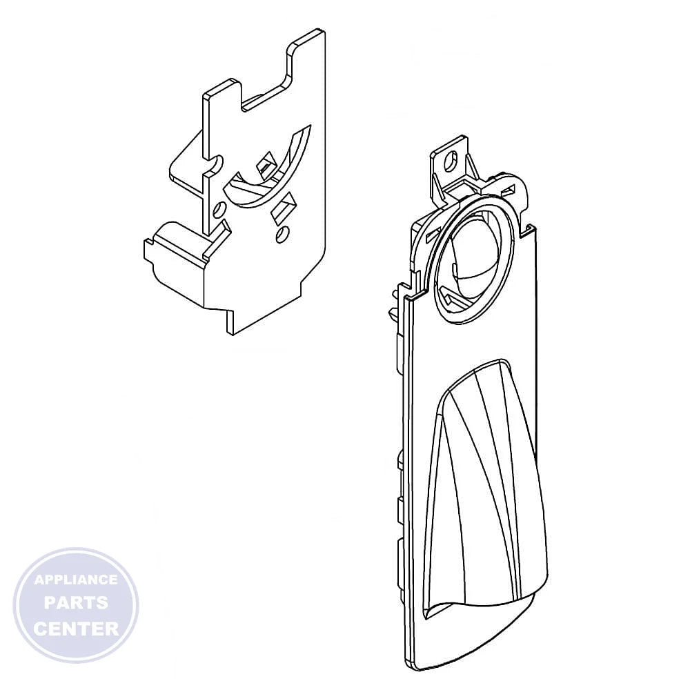 WHIRLPOOL REFRIGERATOR COVER WPW10585703 - Main view showing protective design for Whirlpool models