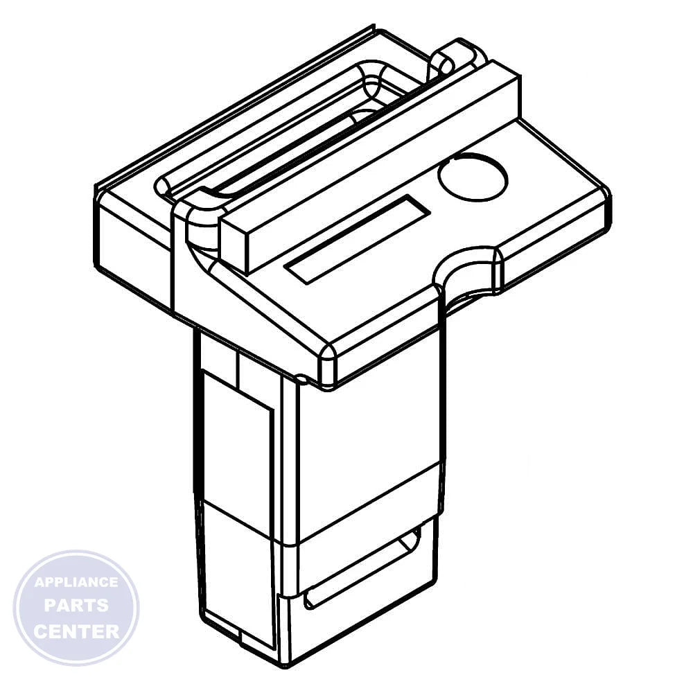 WHIRLPOOL REFRIGERATOR DIFFUSER W11199204 - Main view showing airflow regulation for specific models