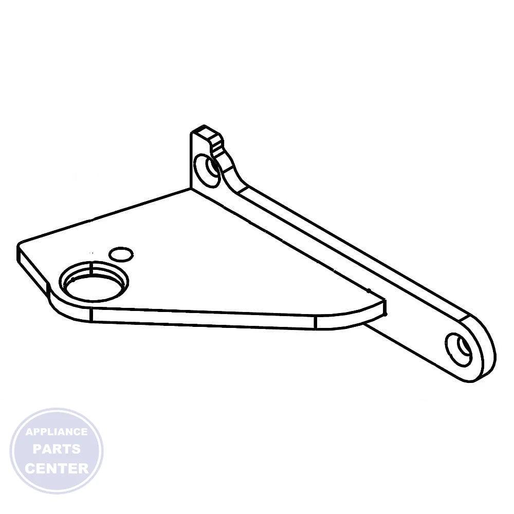WHIRLPOOL REFRIGERATOR DOOR HINGE W10407279 - Main view showing sturdy construction for Whirlpool models