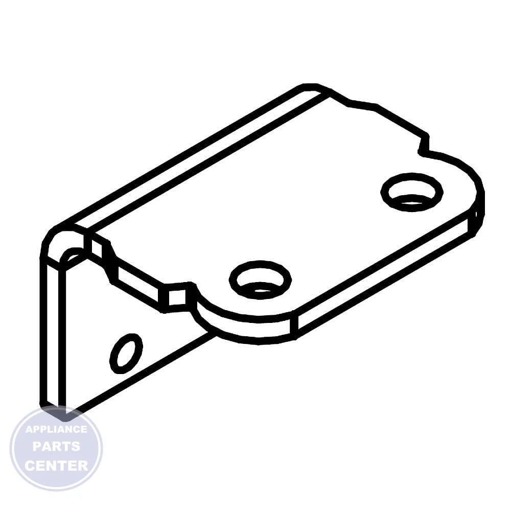 WHIRLPOOL REFRIGERATOR DOOR HINGE W10574264 - Main view showing smooth operation for Whirlpool models