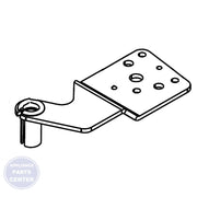 WHIRLPOOL REFRIGERATOR DOOR HINGE W11027247 - Main view showing heavy-duty construction for WHIRLPOOL WPL models