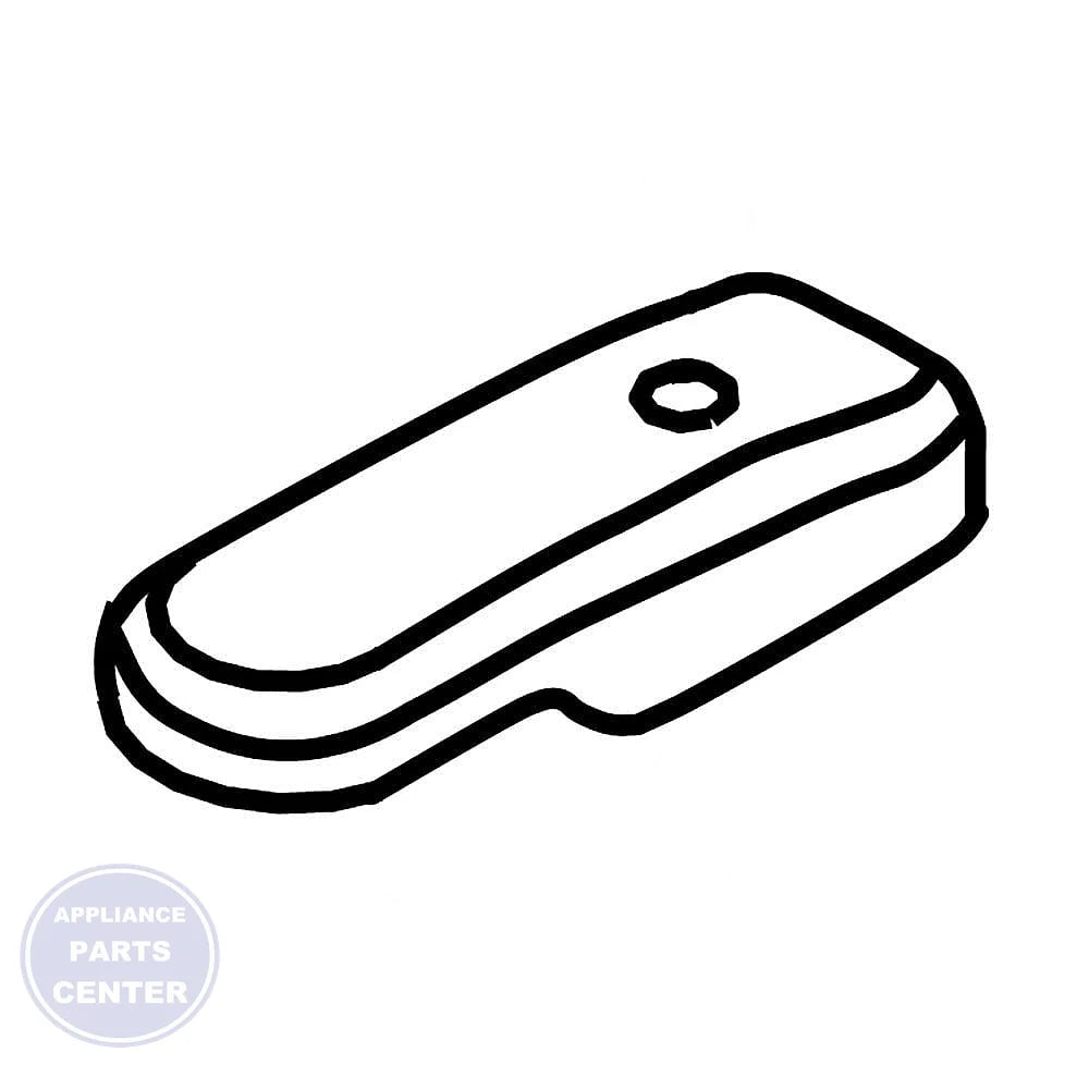WHIRLPOOL REFRIGERATOR DOOR HINGE W11106366 - Main view showing durable construction for various Whirlpool models
