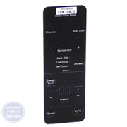 Whirlpool Refrigerator Electronic Control Board W11099340 - Main view showing temperature control panel for various Whirlpool models