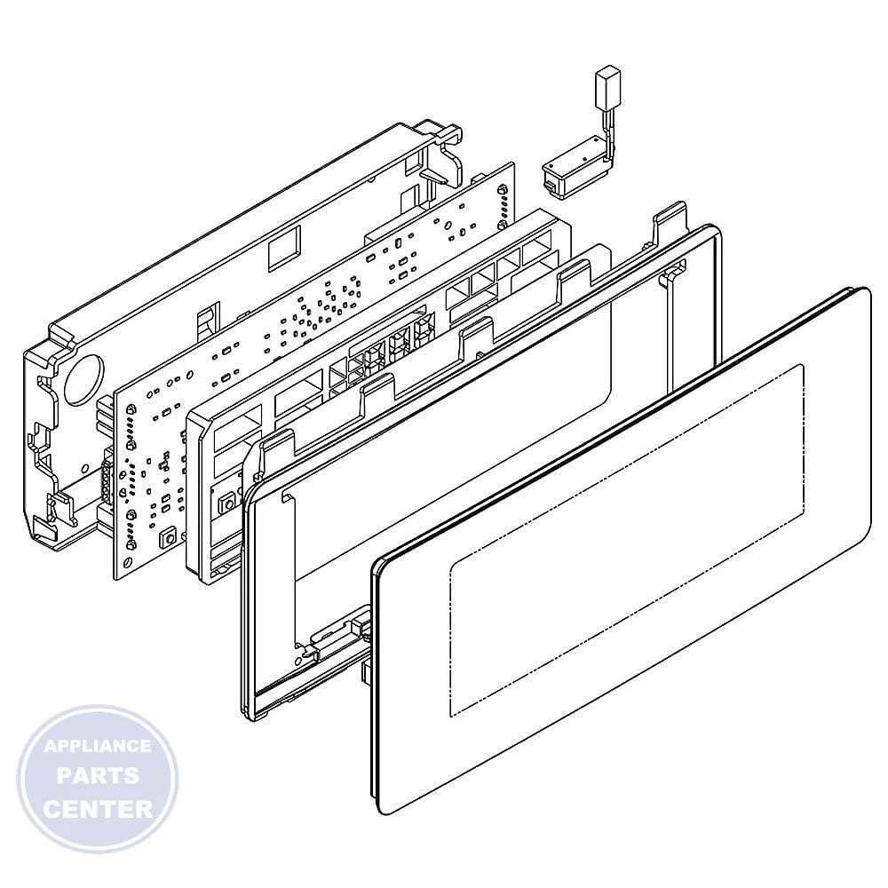 WHIRLPOOL REFRIGERATOR ELECTRONIC CONTROL BOARD W11114753 - Main view showing temperature control for specific Whirlpool models