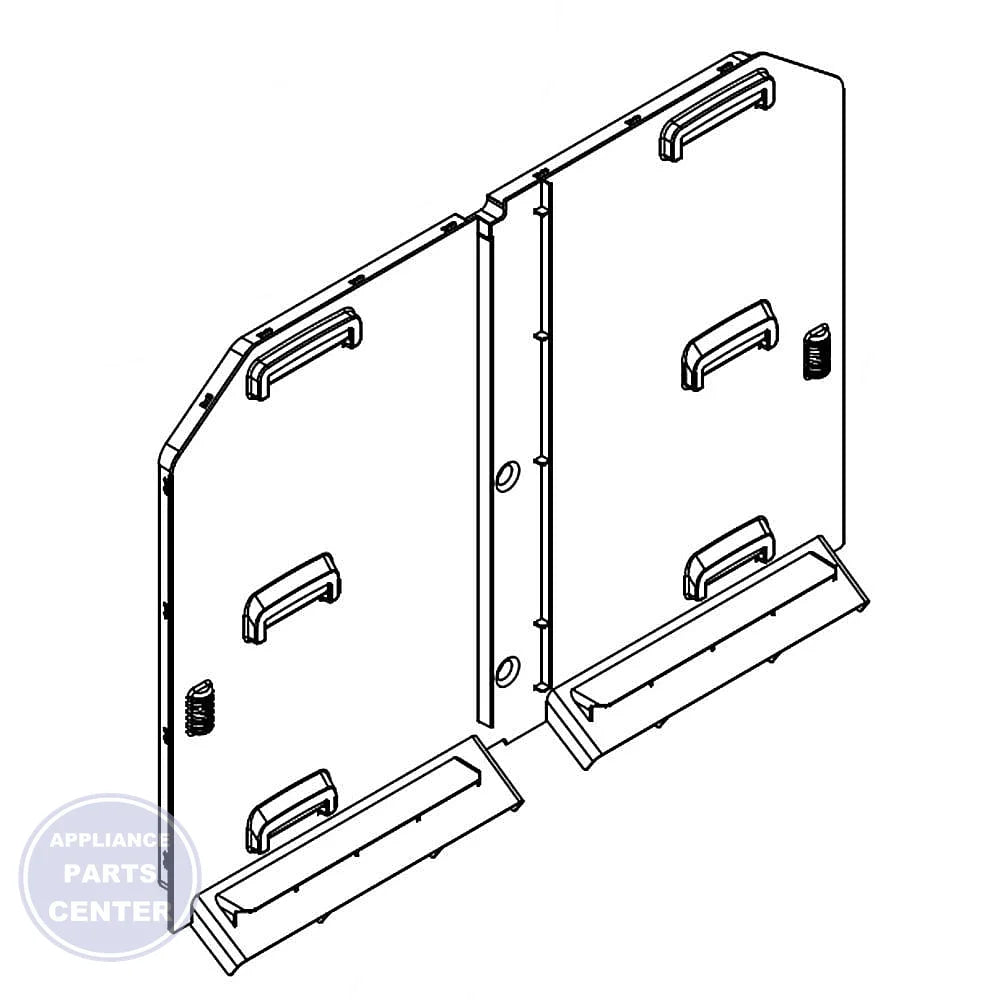 WHIRLPOOL REFRIGERATOR EVAPORATOR COVER W11028948 - Main view showing durable construction for various Whirlpool models