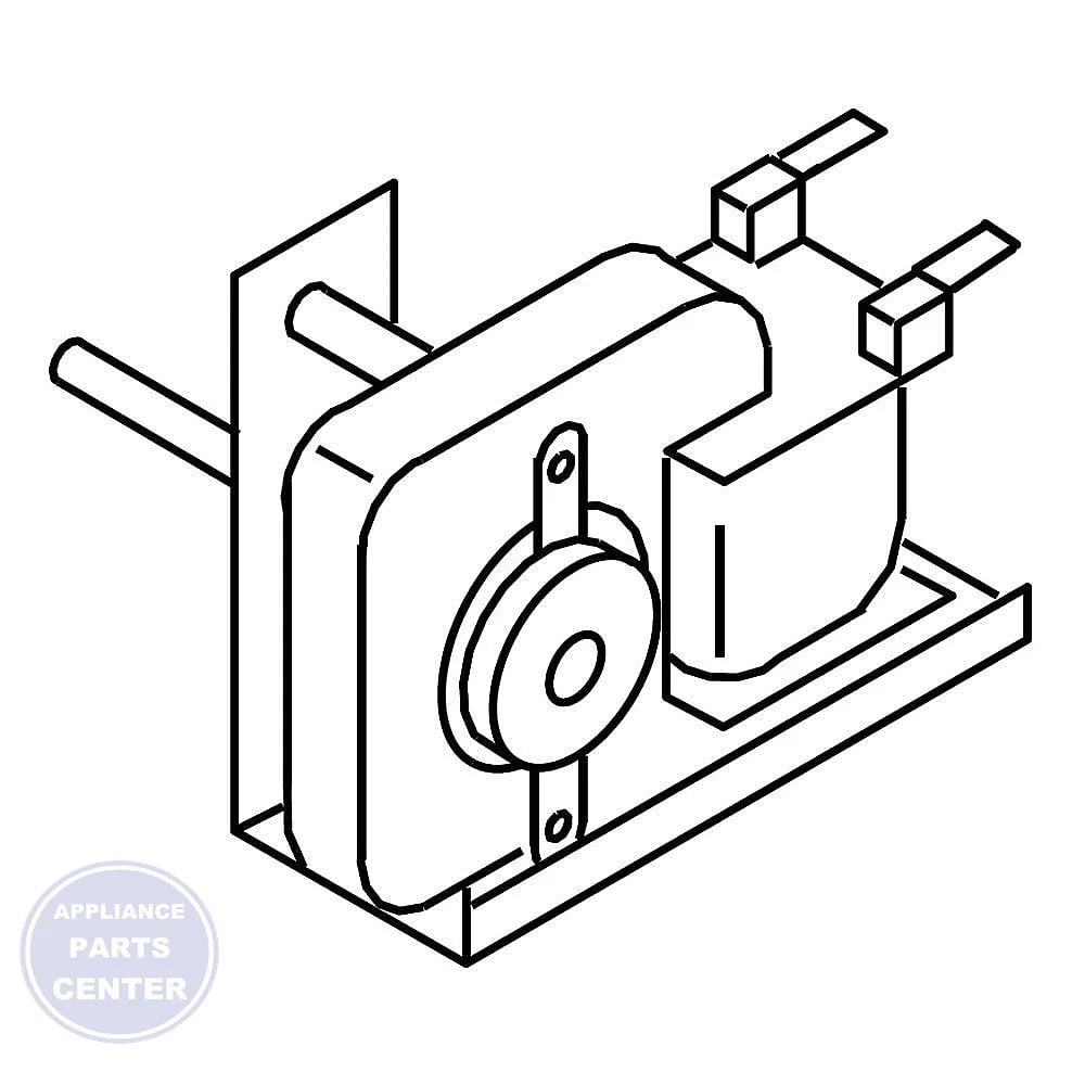 WHIRLPOOL REFRIGERATOR EVAPORATOR MOTOR W11499658 - Main view showing efficient cooling for WPL Freezers and Refrigerators