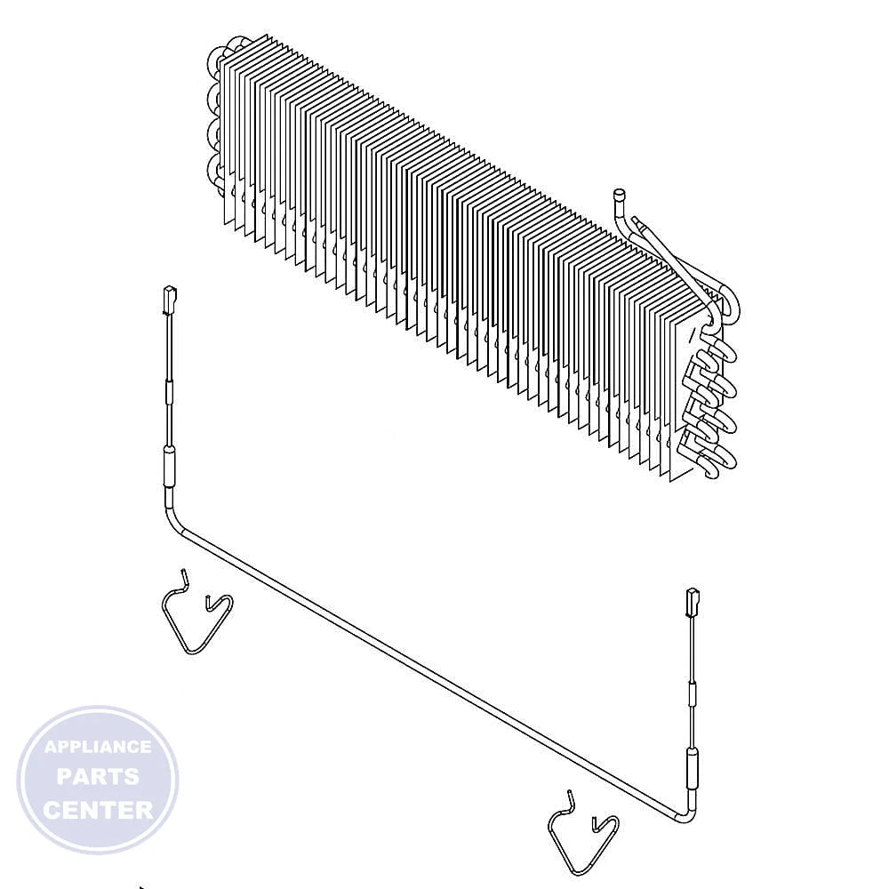 WHIRLPOOL Refrigerator Evaporator W11099748 - Main view showing efficient cooling for specific models