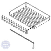 Whirlpool Refrigerator Freezer Bin WPW10493169 - Main view showing spacious storage for Whirlpool and KitchenAid models