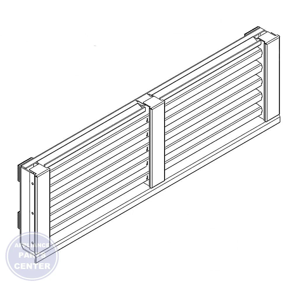 WHIRLPOOL REFRIGERATOR FRONT GRILLE W11233347 - Main view showing sleek design for WPL Freezer Refrigerator series