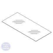 WHIRLPOOL REFRIGERATOR GLASS SHELF W10906480 - Main view showing 30 lbs weight capacity for WPL-XYZ model