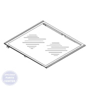 Whirlpool Refrigerator Glass Shelf W11284443 - Main view showing 20 lbs weight capacity for specific models