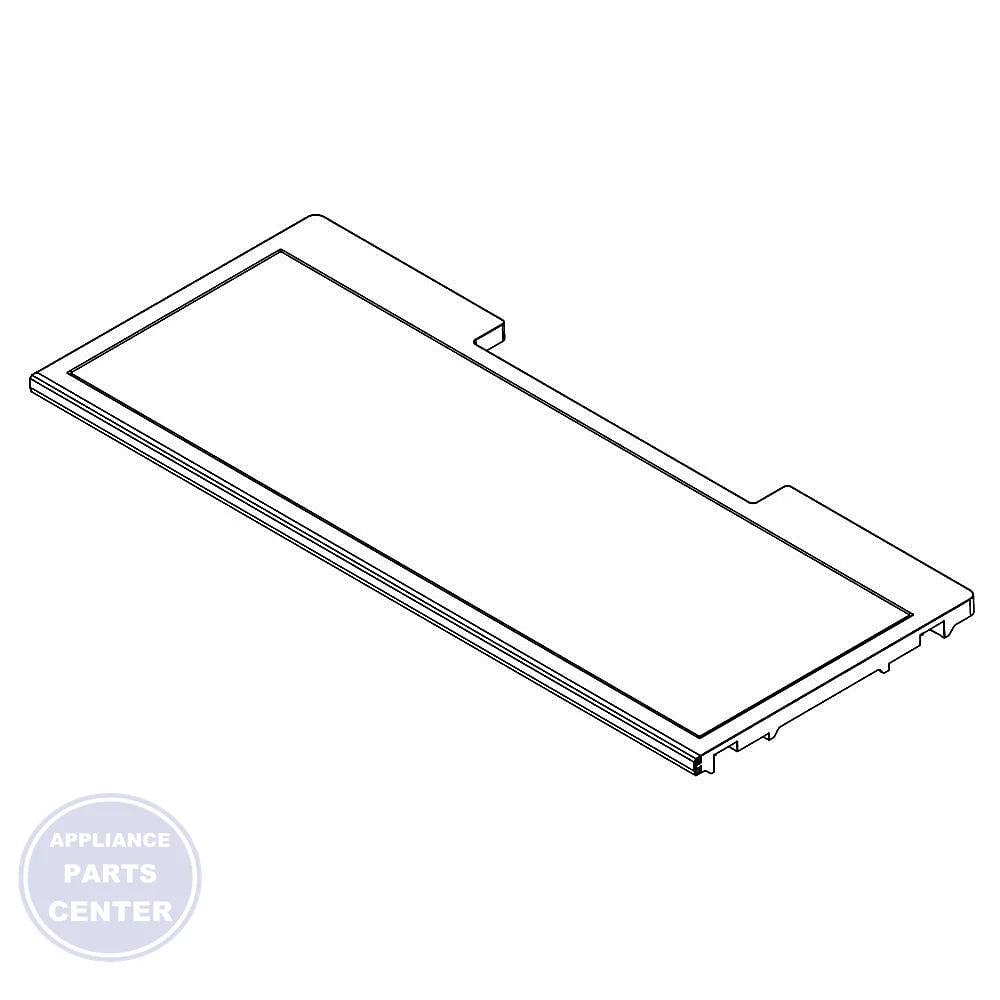 WHIRLPOOL REFRIGERATOR GLASS SHELF W11284509 - Main view showing 25 lbs capacity for various WPL refrigerator models