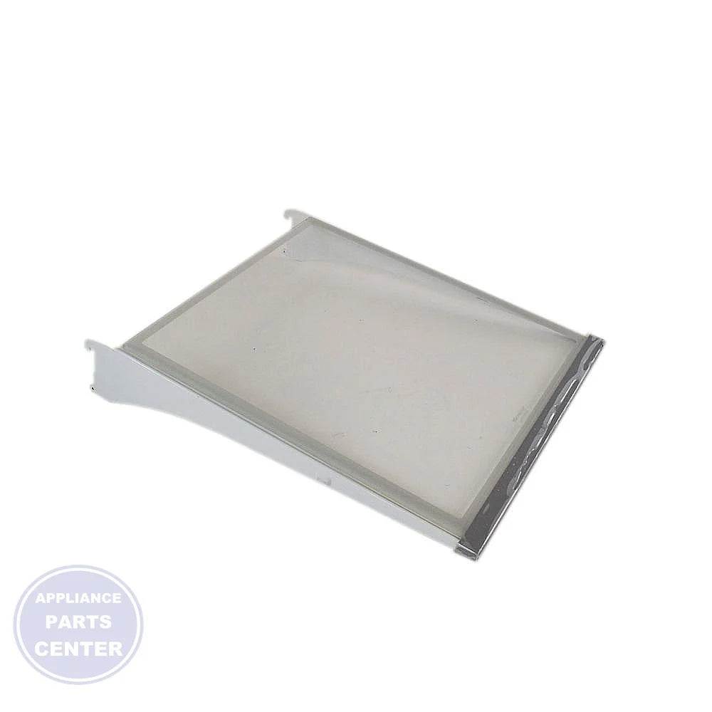 WHIRLPOOL REFRIGERATOR GLASS SHELF WPW10709163 - Main view showing durable glass for Whirlpool refrigerators