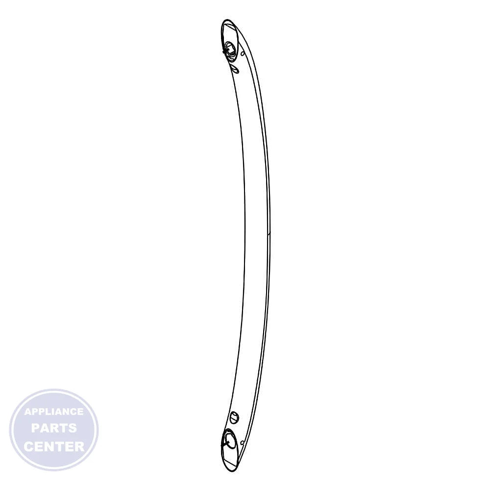 WHIRLPOOL REFRIGERATOR HANDLE W11432251 - Main view showing sleek design for various Whirlpool models