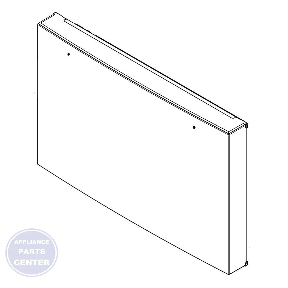 WHIRLPOOL REFRIGERATOR HANDLE W11483535 - Main view showing ergonomic design for Whirlpool WPL-1000 series