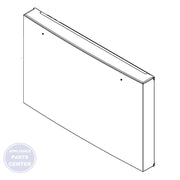 WHIRLPOOL REFRIGERATOR HANDLE W11483535 - Main view showing ergonomic design for Whirlpool WPL-1000 series