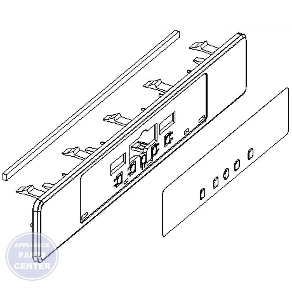 WHIRLPOOL REFRIGERATOR HOUSING W10827244 - Main view showing durable construction for specific WHIRLPOOL models