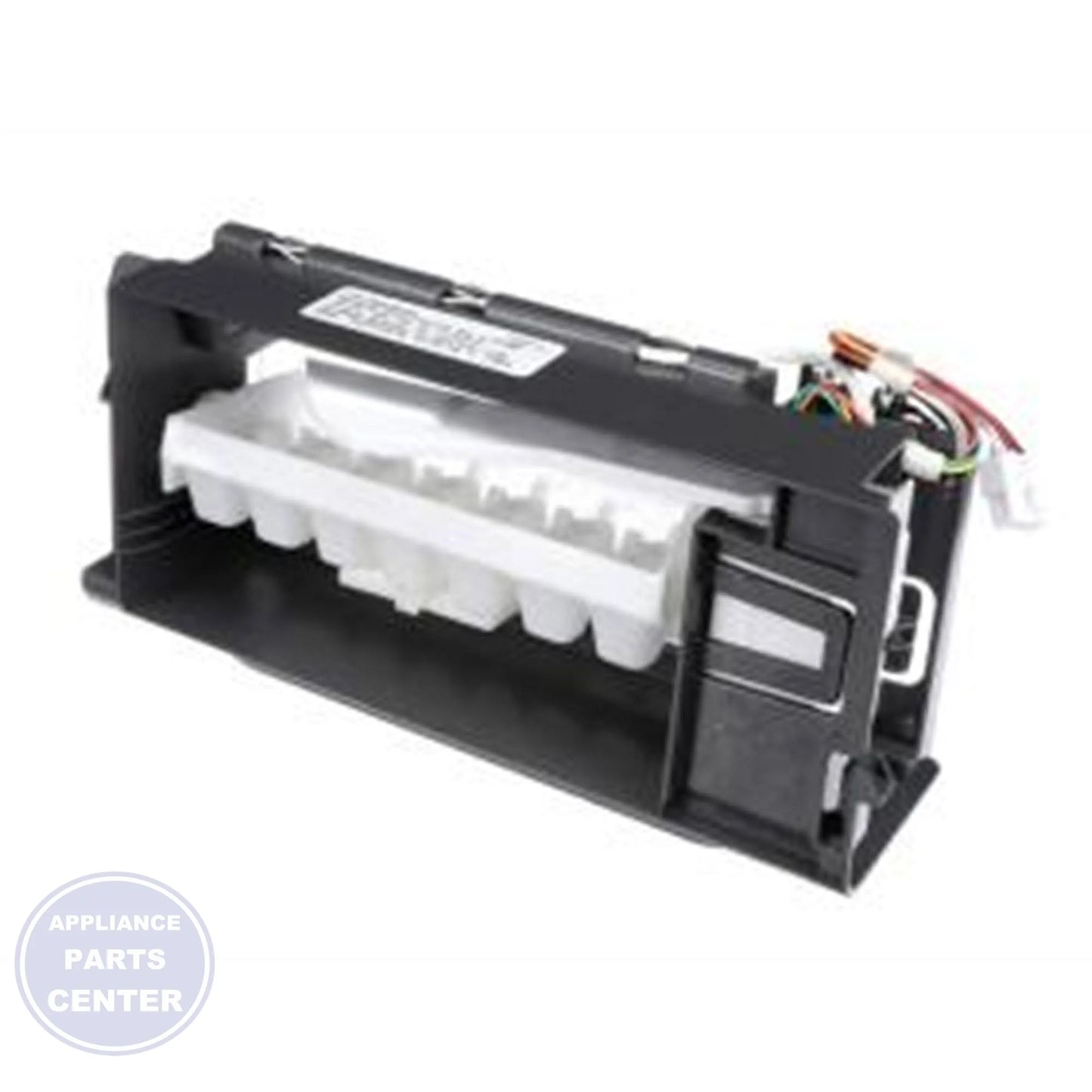 WHIRPOOL REFRIGERATOR ICEMAKER W11557002 - Main view showing ice production for Whirlpool and Maytag models