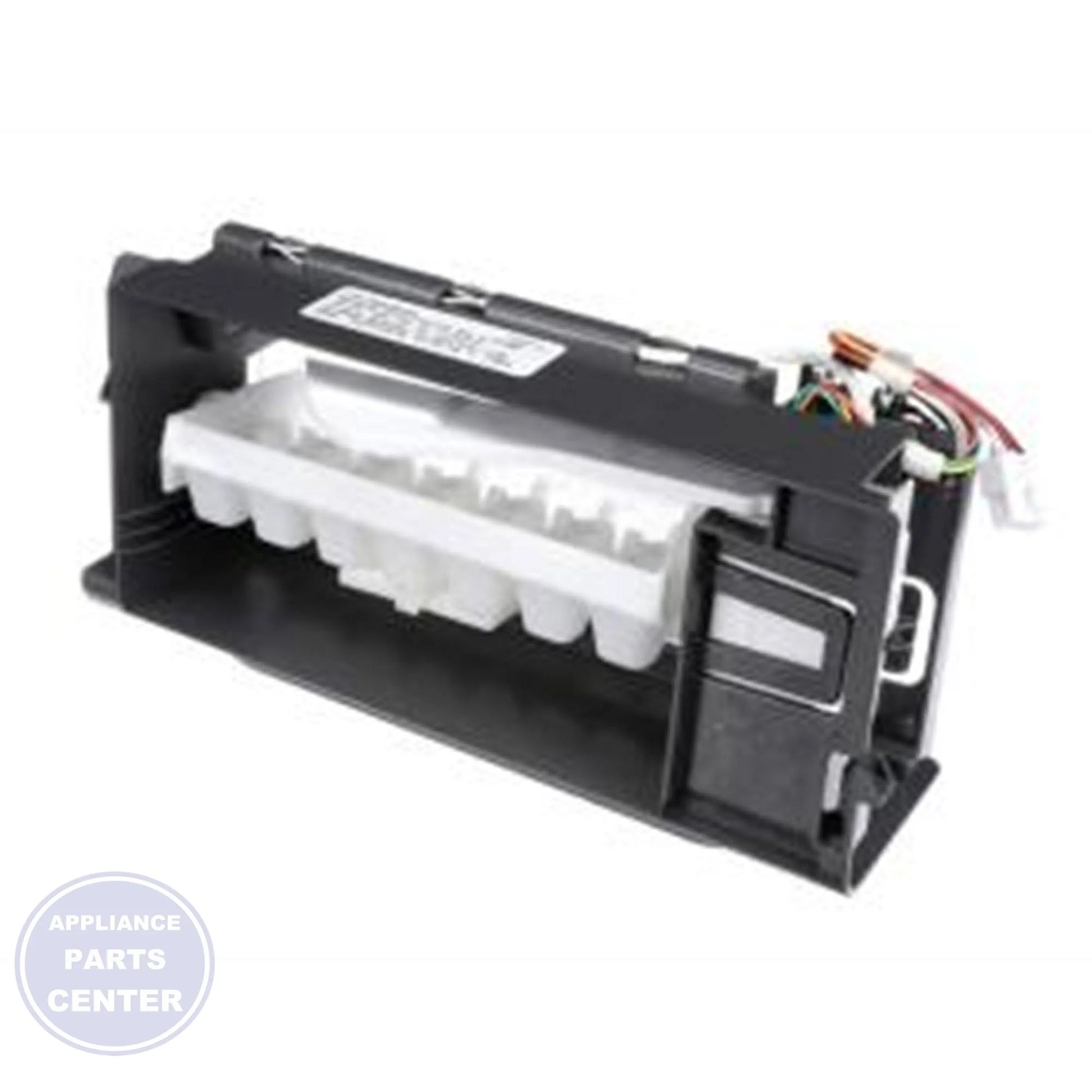 WHIRPOOL REFRIGERATOR ICEMAKER W11557002 - Main view showing ice production for Whirlpool and Maytag models