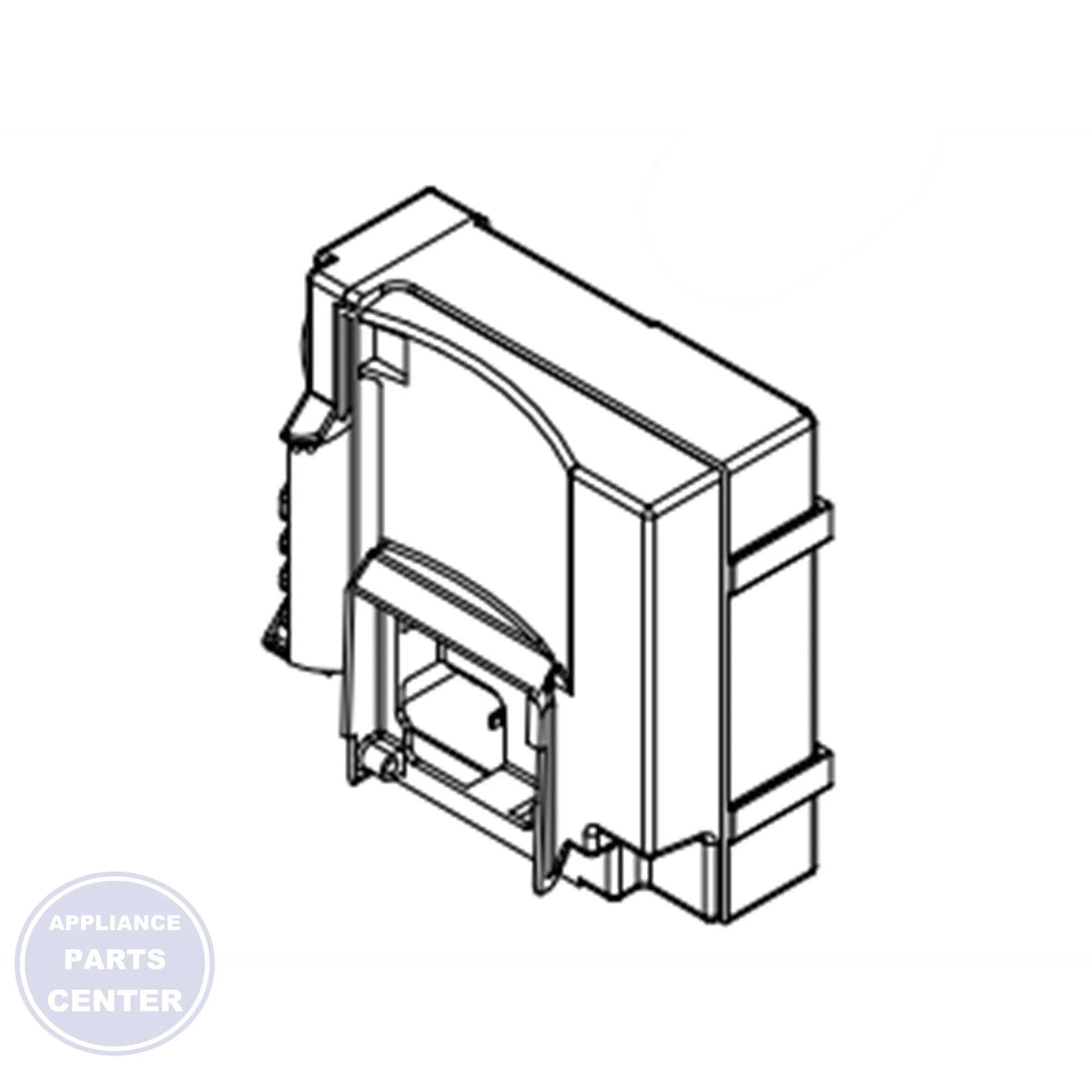 WHIRLPOOL REFRIGERATOR INVERTER BOX W10920537 - Main view showing power support for WRS571CIDM01