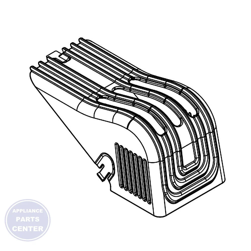 WHIRLPOOL REFRIGERATOR LIGHT LENS W10920316 - Main view showing bright illumination for specific models