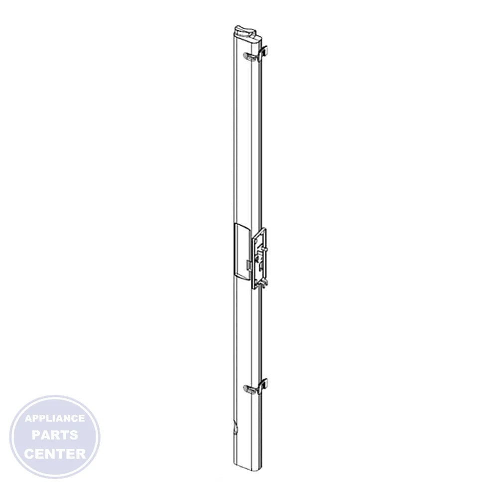 Whirlpool Refrigerator Mullion Rail W10846151 - Main view showing door seal support for various Whirlpool models