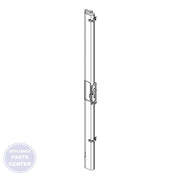 Whirlpool Refrigerator Mullion Rail W10846151 - Main view showing door seal support for various Whirlpool models