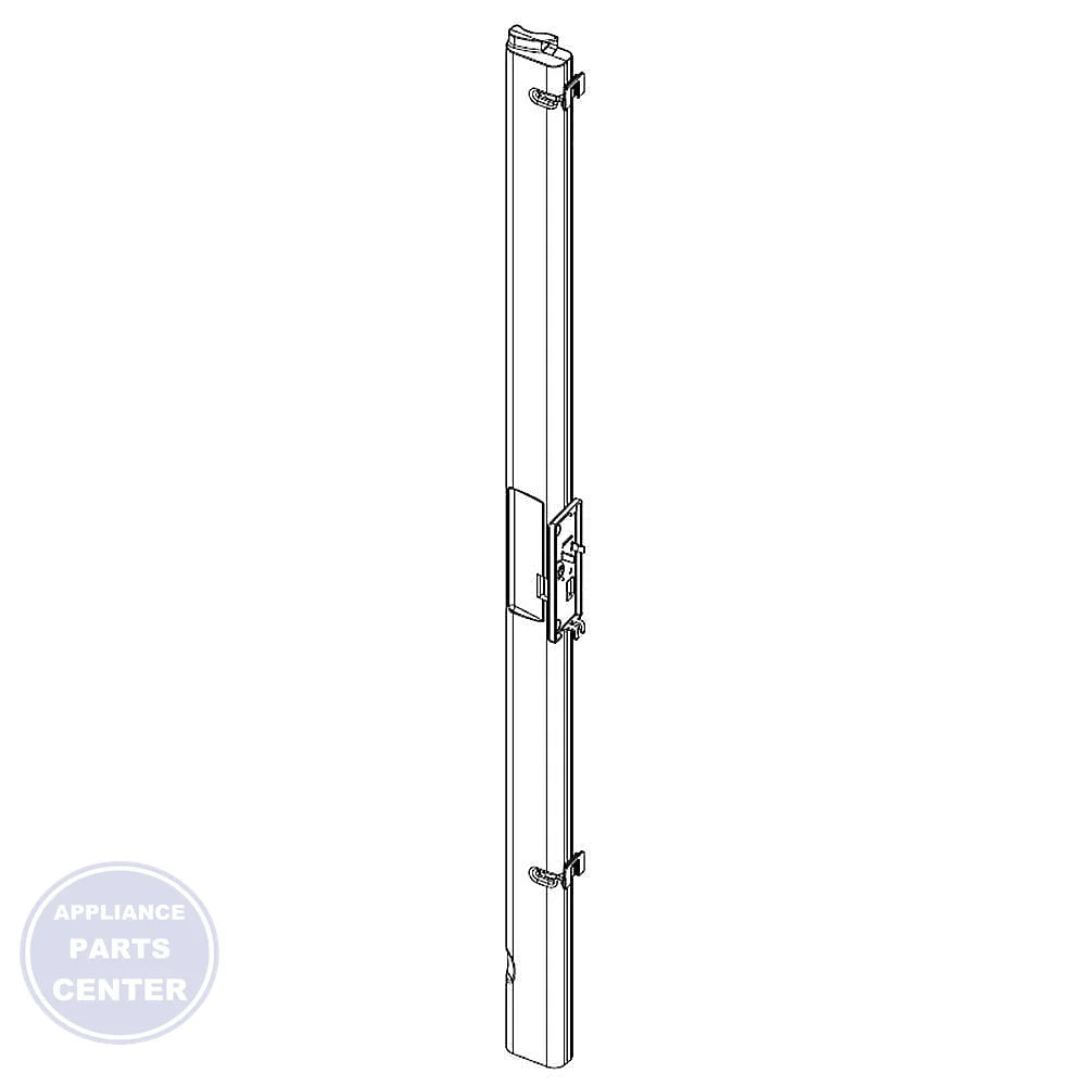 Whirlpool WHIRLPOOL REFRIGERATOR MULLION RAIL W11455378 - Main view showing secure closure for Whirlpool models