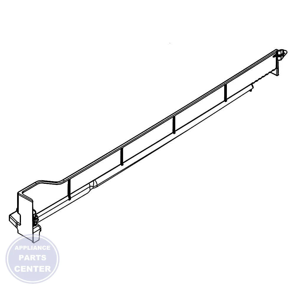 WHIRLPOOL REFRIGERATOR RAIL W11489994 - Main view showing door support for WHIRLPOOL models
