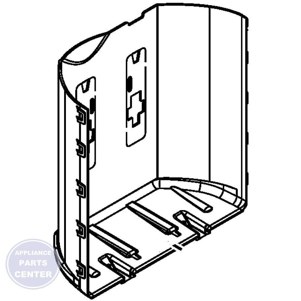 Whirlpool Refrigerator Separator W10254254 - Main view showing sturdy shelf support for Whirlpool models