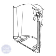 Whirlpool Refrigerator Shield W11109614 - Main view showing dispenser protection for specific models