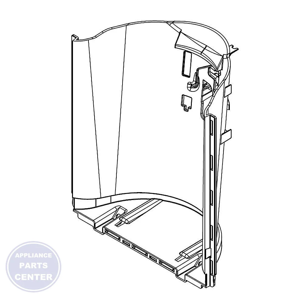 Whirlpool Refrigerator Shield W11109614 - Main view showing dispenser protection for specific models