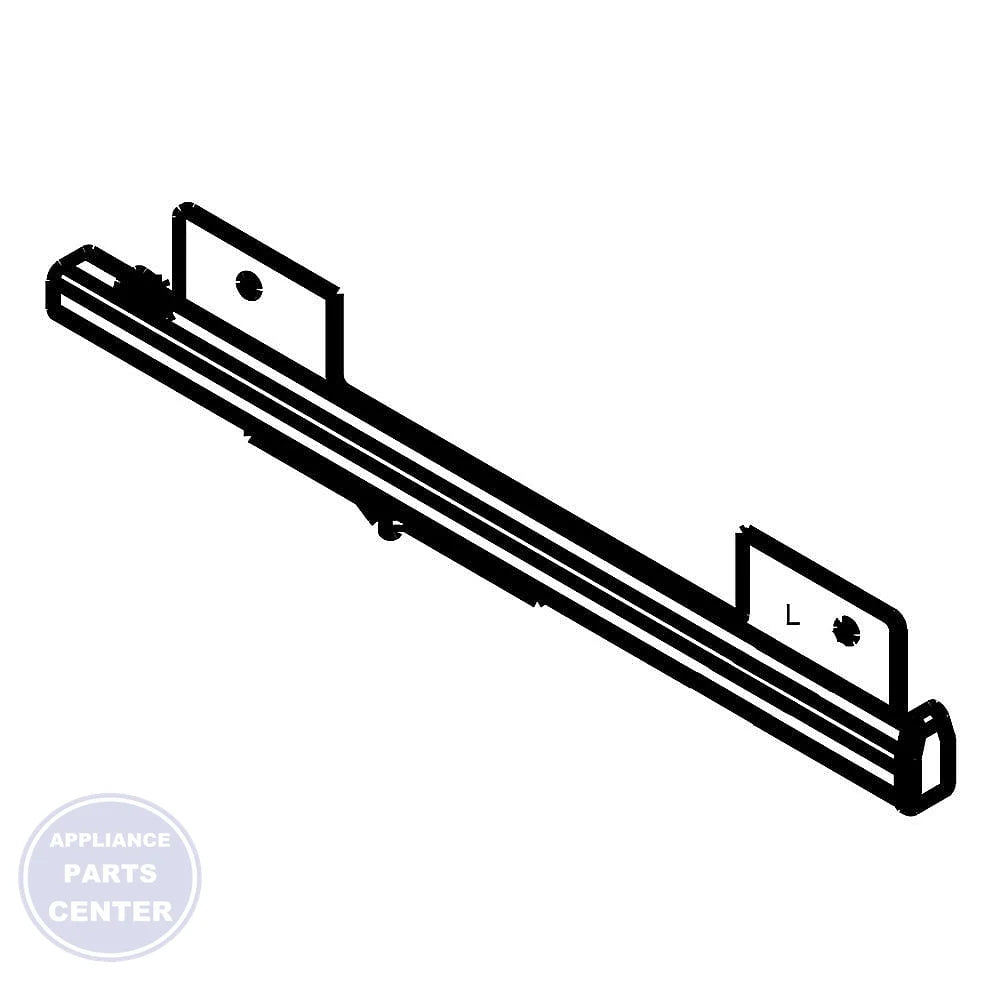 WHIRLPOOL REFRIGERATOR SLIDE 2302954 - Main view showing smooth shelf movement for WPL models