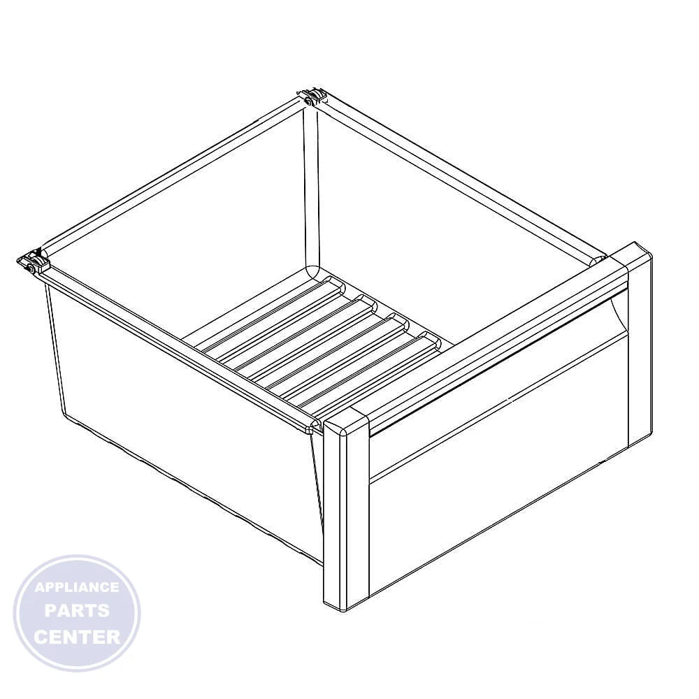 Whirlpool WHIRLPOOL REFRIGERATOR SNACK PAN W10542038 - Main view showing efficient snack storage for Whirlpool WPL series
