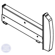WHIRLPOOL REFRIGERATOR TRACK 2306106 - Main view showing heavy-duty design for WPL1100 and WPL3000