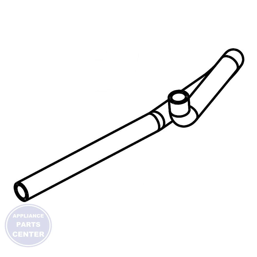 WHIRLPOOL REFRIGERATOR TUBE W11097809 - Main view showing efficient water flow for Whirlpool models