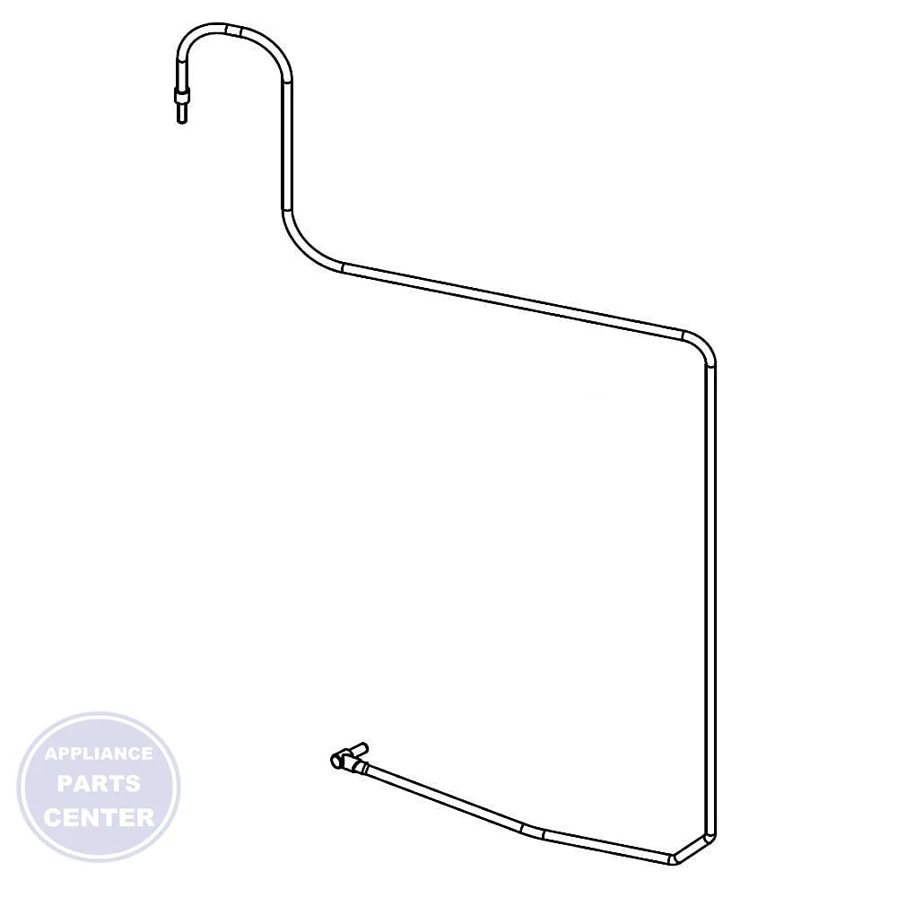 WHIRLPOOL Refrigerator Tube WPW10678300 - Main view showing water flow rate for WPL-1000 series