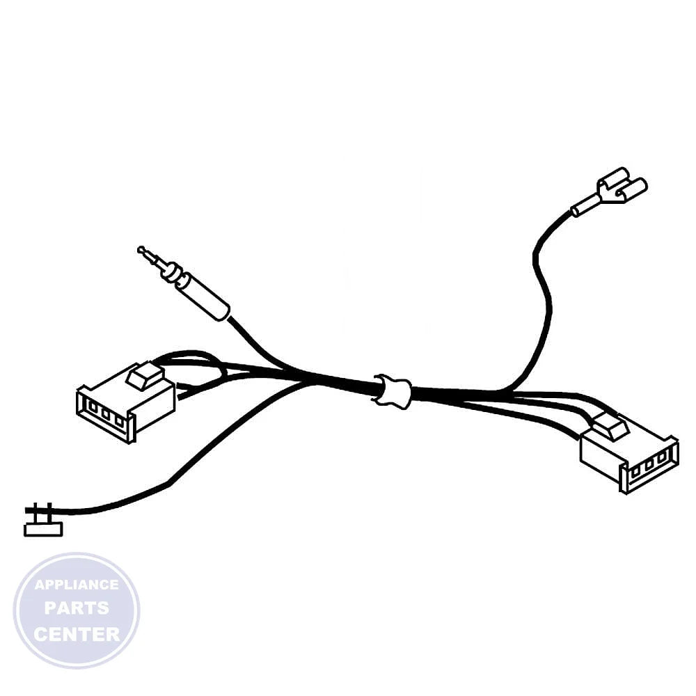 WHIRLPOOL REFRIGERATOR WIRE HARNESS W11181209 - Main view showing wire connections for WHIRLPOOL models