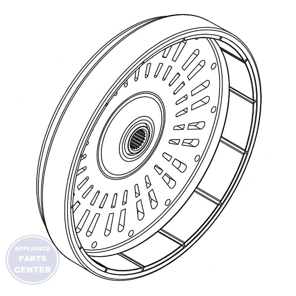 Whirlpool ROTOR WPW10544980 - Main view showing heavy-duty construction for Whirlpool WPL2000 series